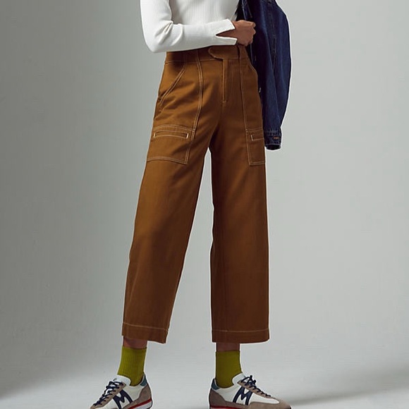 Anthropologie Pants - By Anthropologie Porter Wide Leg Cropped Pants